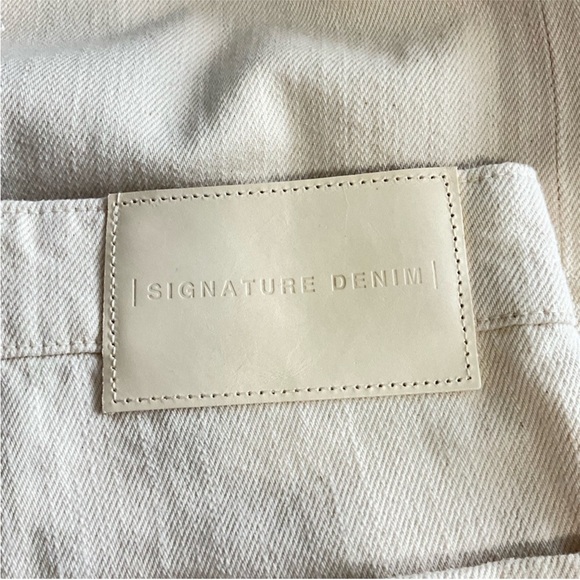 NWT Zara The Alma Wide Leg Denim in Ecru - Picture 13 of 15